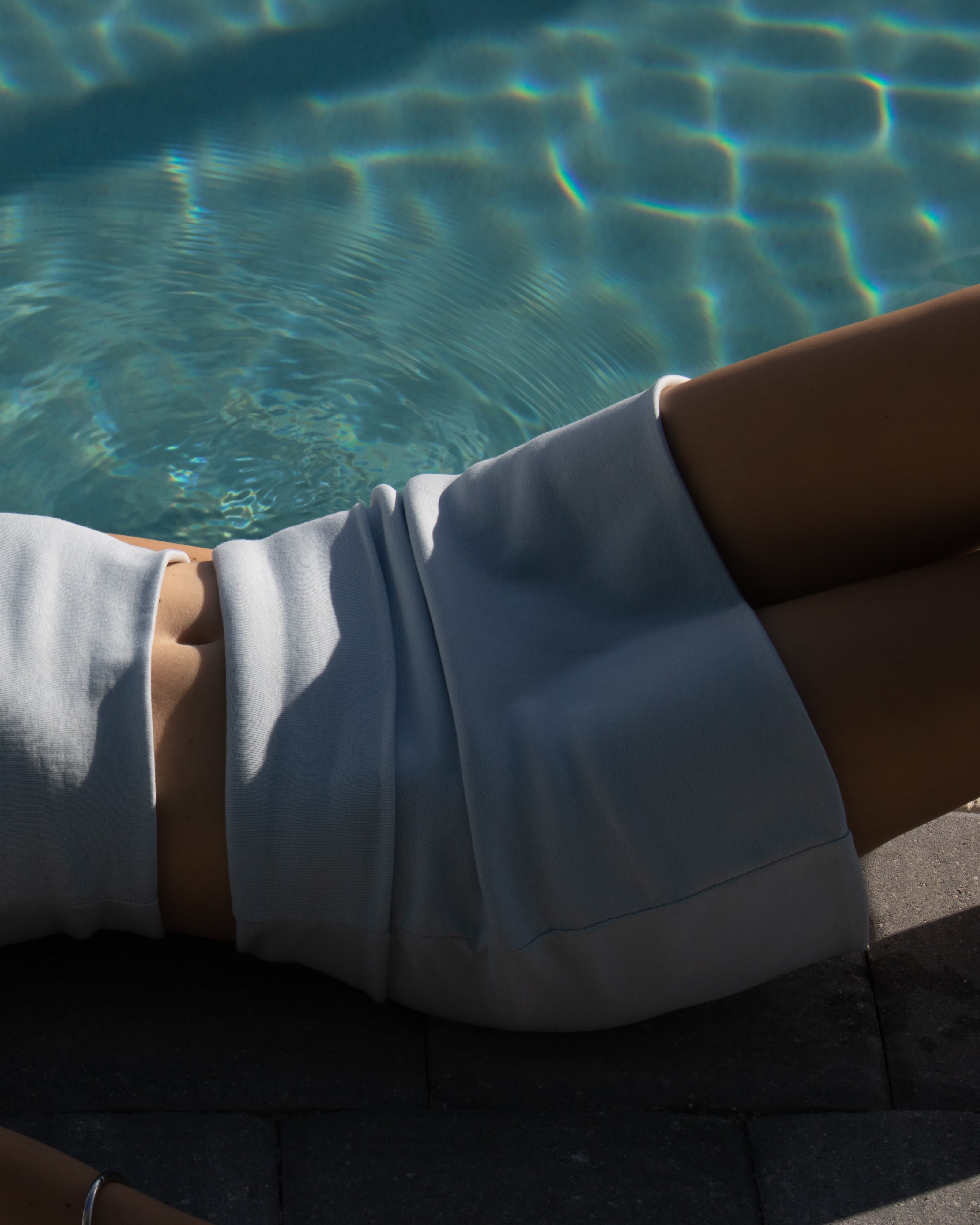 Venus Mini Skirt Pale Blue
