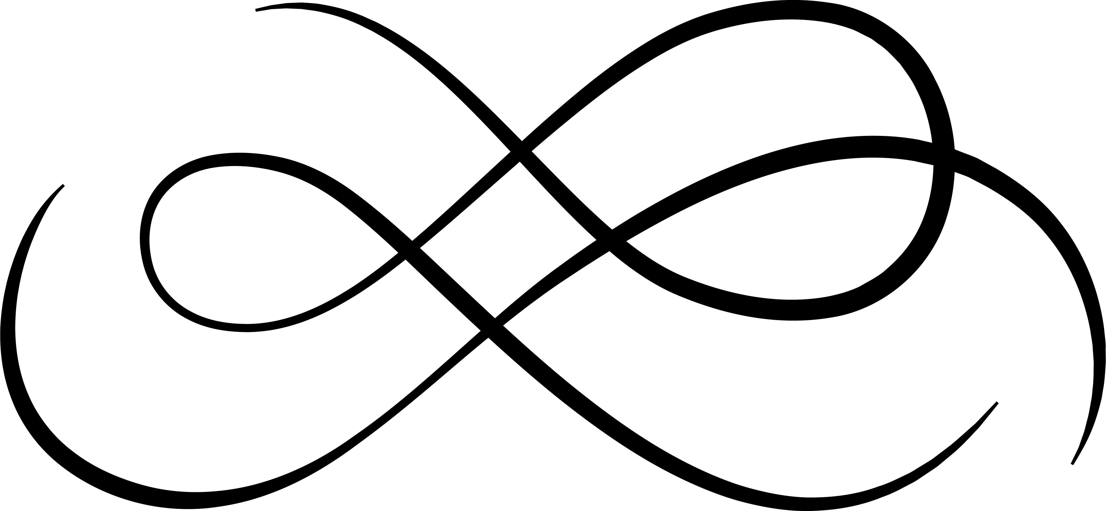 Black From Sea To Sol logo which is a print letter S and a cursive letter S combined and turned horizontally to represent waves.