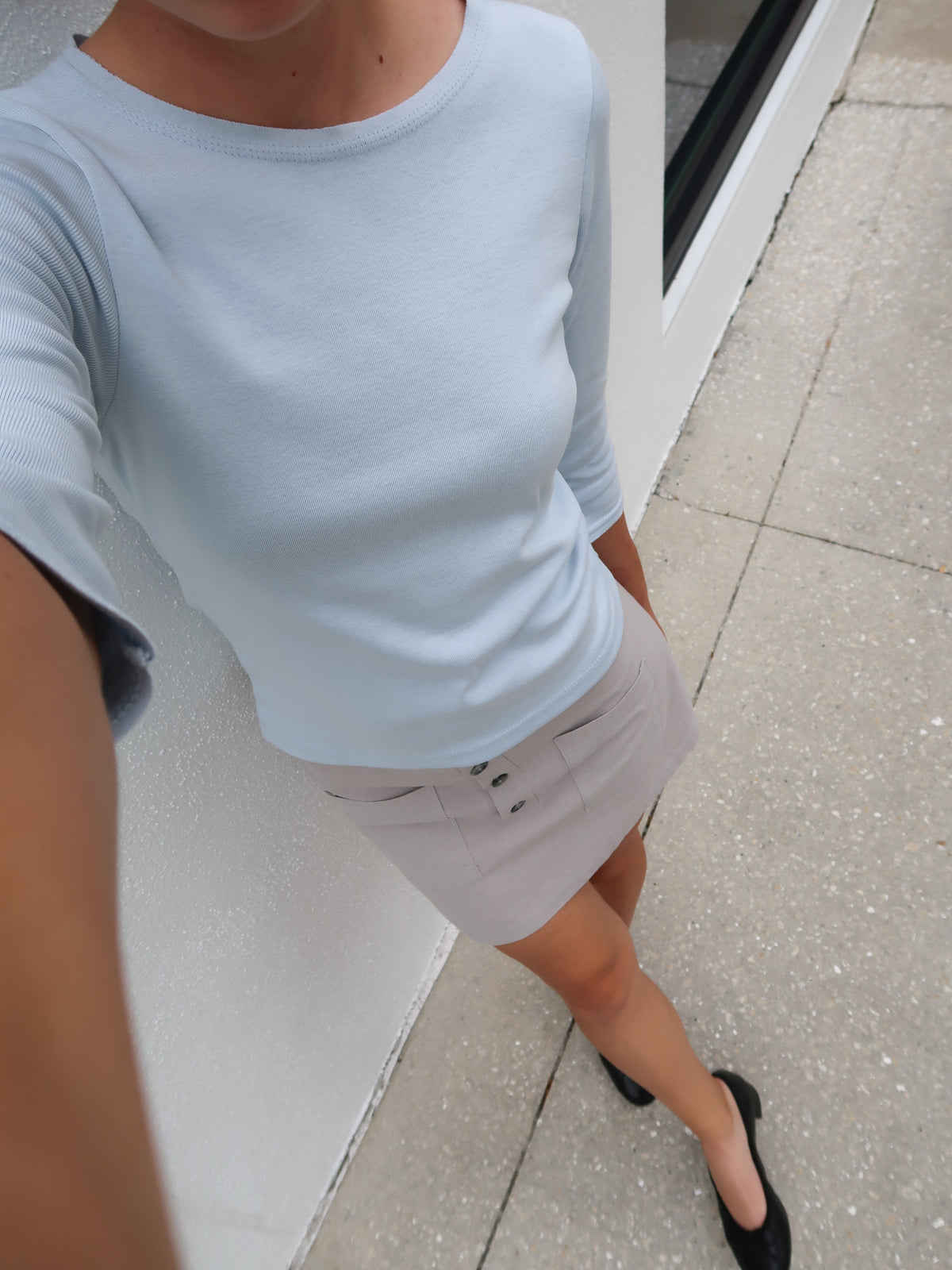 Nautica 3/4 Sleeve Knit Top